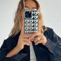 3D Silver Heart Case - Casy • ქეისი