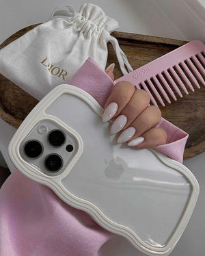 გამჭვირვალე ქეისი ბეჟი კანტით 🍰 - Casy • ქეისი