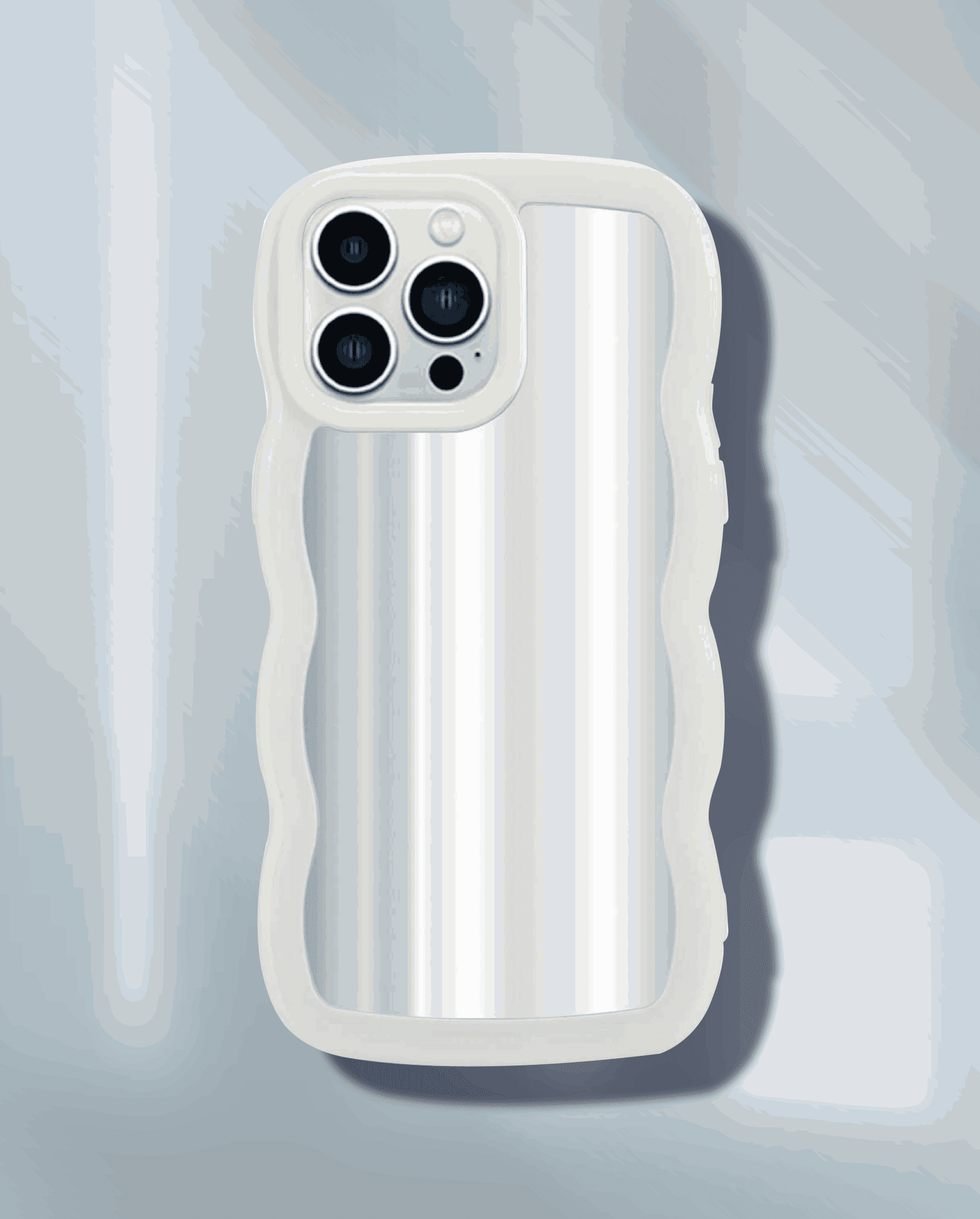 ქეისი სარკის ეფექტით (ბეჟი კანტით) - Casy • ქეისი